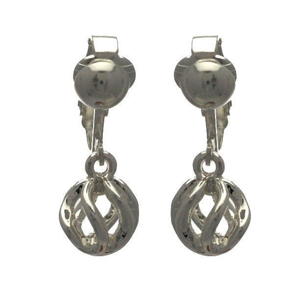 BATHILDA Silver Plated Clip On Earrings By Rodney