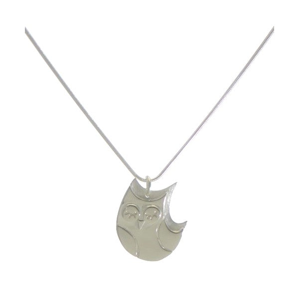 BELLINI Silver Plated Owl Pendant Necklace By VIZ