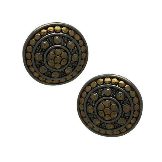 BESS Gold & Silver Plated Clip On Earrings By Rodney