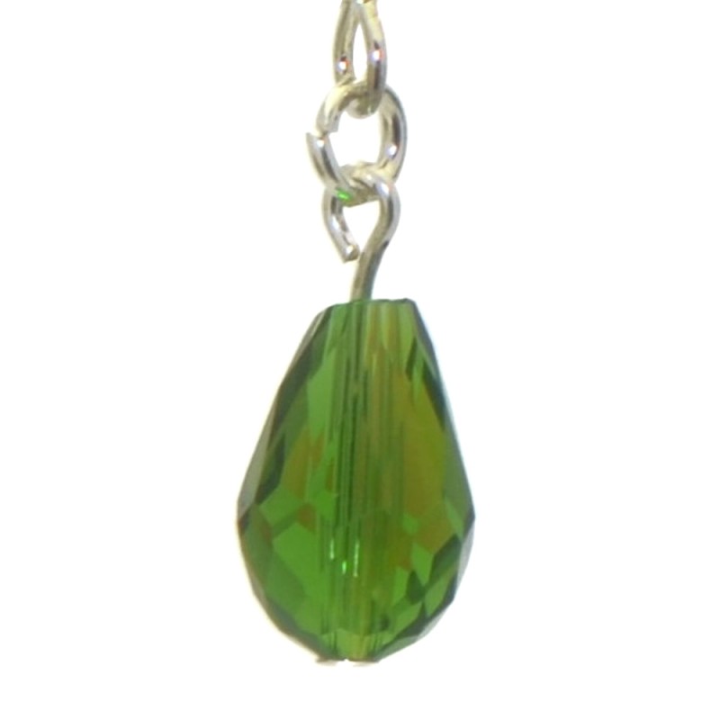 BETRESH silver plated green ab crystal glass hook earrings