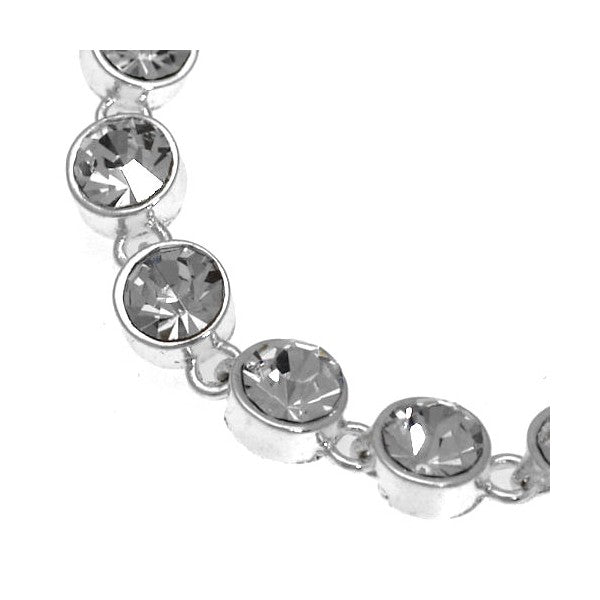 Bijoux Silver tone Crystal Bracelet