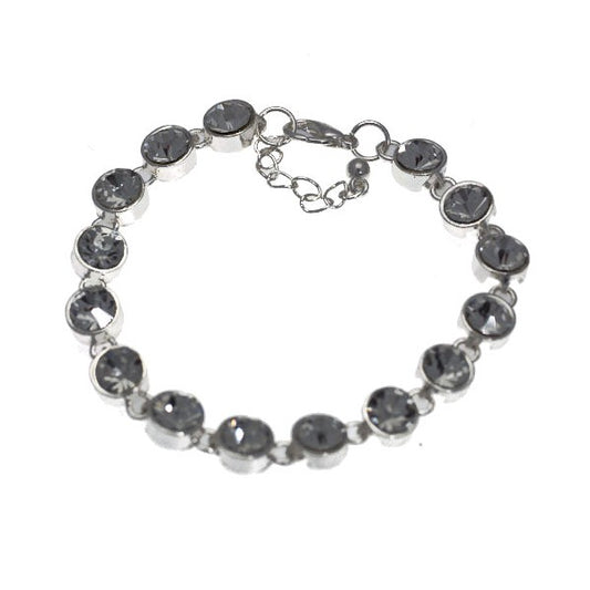 Bijoux Silver tone Crystal Bracelet