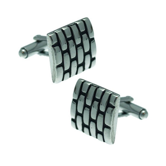 Caesar CCL 0003 S Silver tone Cufflinks