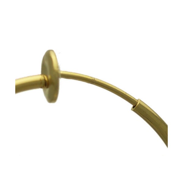 Cerceau 13mm Gold Plated Hoop Clip On Earrings