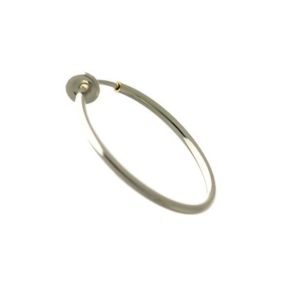 Cerceau 25mm Silver Plated Hoop Clip On Earrings