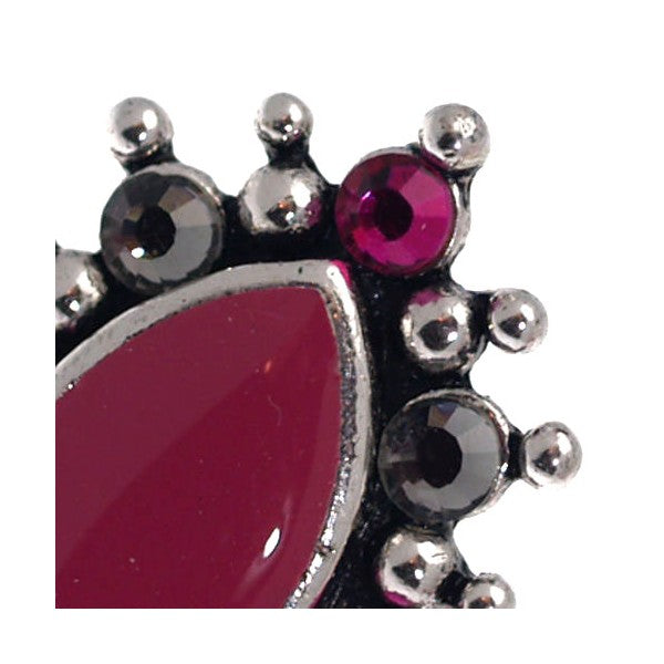 Corona Pink Crystal Fashion Ring