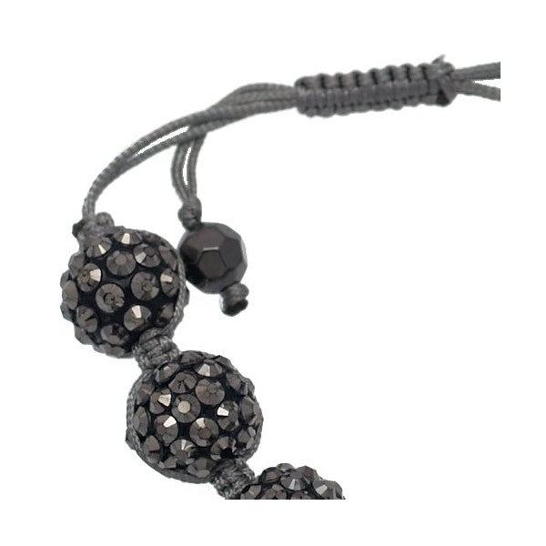 DELA Hematite Shambala Style Bracelet