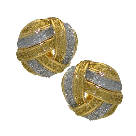 ELUNED Gold and Silver Plated Clip On Earrings by Rodney