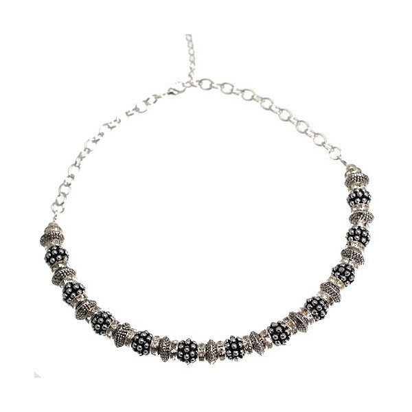 Fabulous Silver tone Crystal Necklace