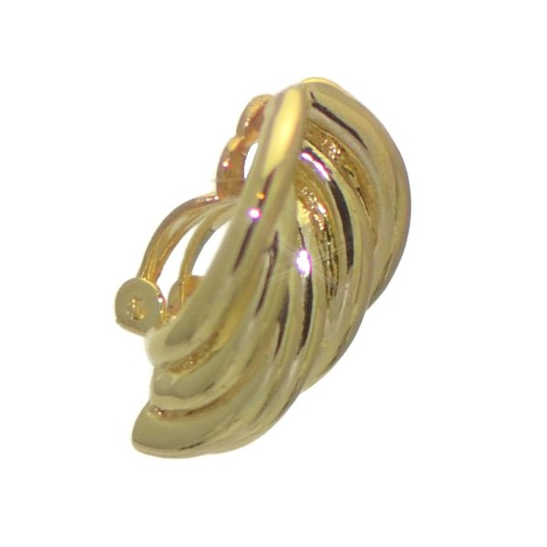 FAIRUZA Gold Tone Clip On Earrings