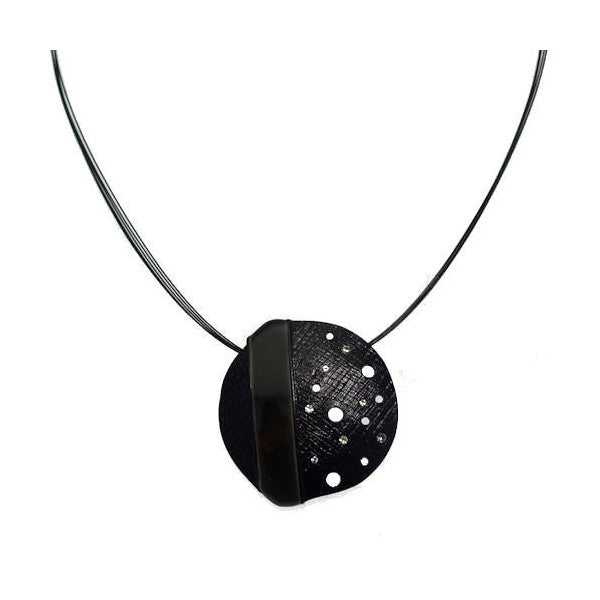 Fiammetta Black Crystal Necklace
