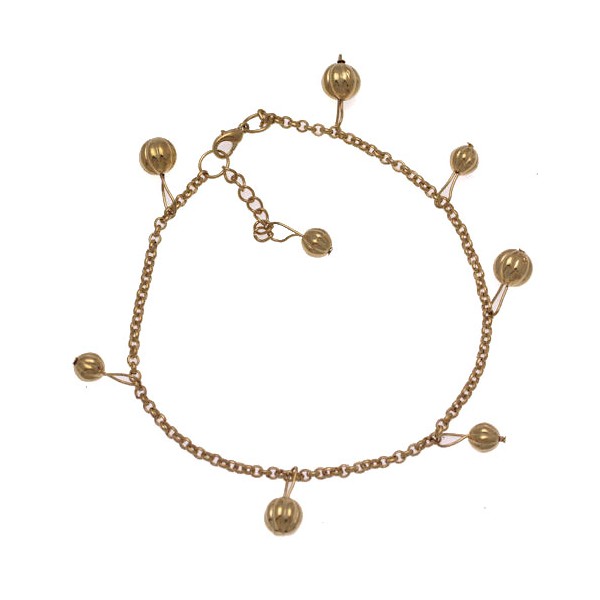 FIROZA Gold Plated Ankle Chain