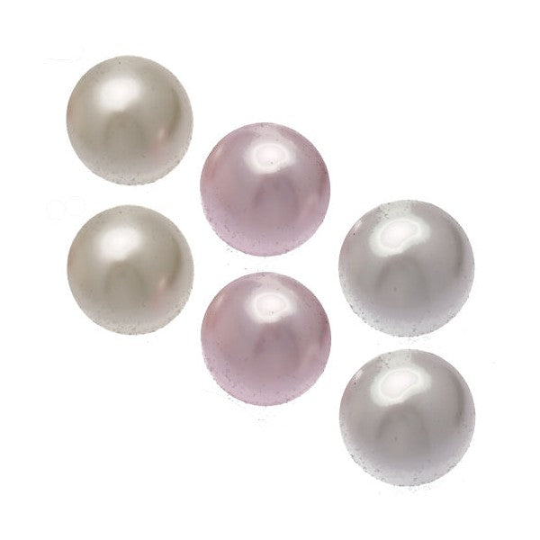 Flawless set 3 pairs assorted Colour faux Pearl Post Earrings