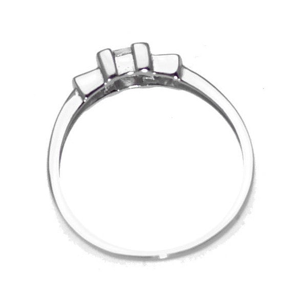 Goring Sterling Silver Cubic Zirconium Ring size R