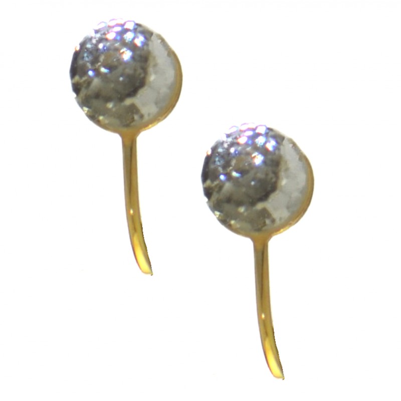 HADRIA gold plated swarovski elements clear crystal clip on earrings