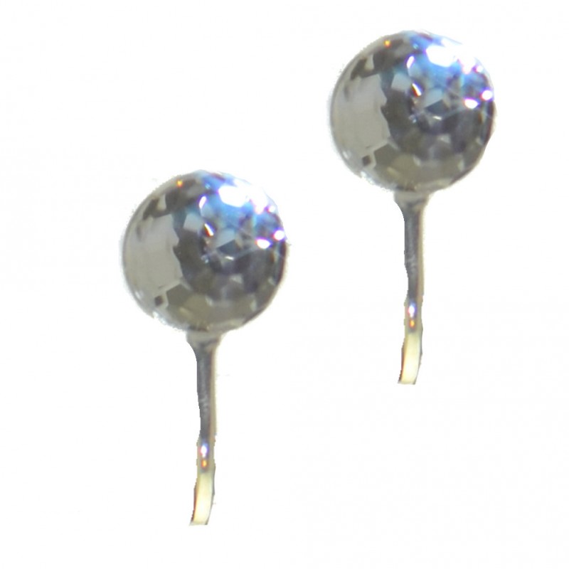HADRIA silver plated swarovski elements clear crystal clip on earrings