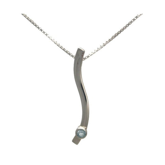 Hana Blue Topaz Pendant Necklace