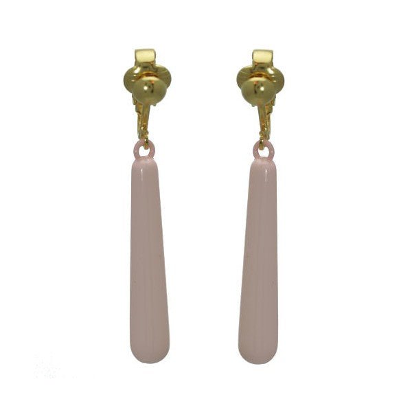 Haze Gold plated Baby Pink Clip On Earrings