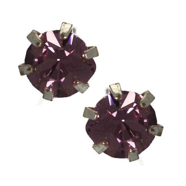 Hope 6mm Lilac Stud Earrings