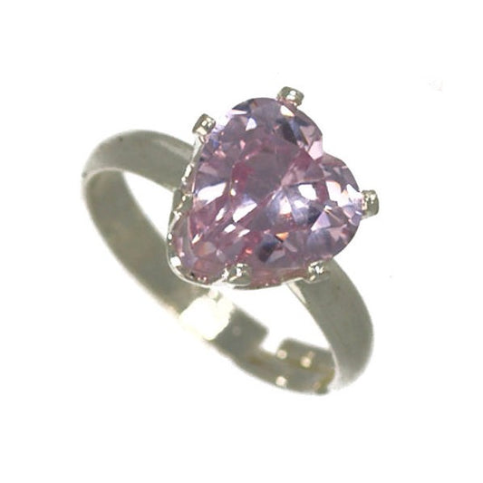 Idaho Silver tone Violet Adjustable Fashion Ring