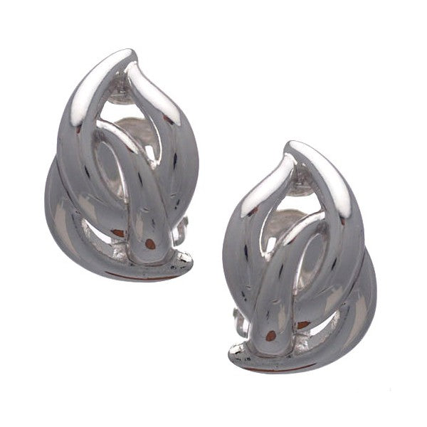 INANNA Silver Plated Clip On Earrings By Rodney