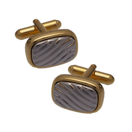 Julius Silver Gold tone Cufflinks