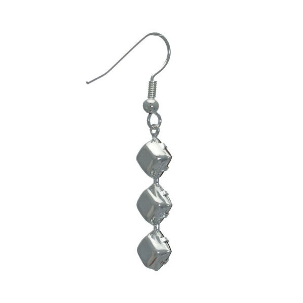 JUNO Silver Plated 3 tone Topaz Crystal Hook Earrings