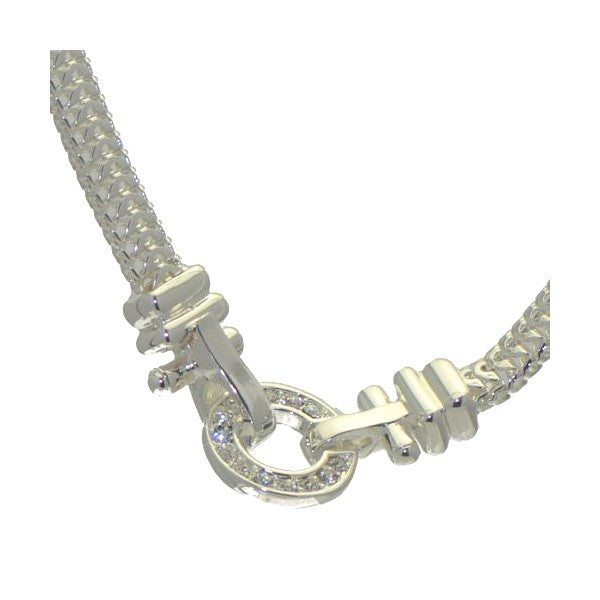 KAMADEVA Silver tone Choker Necklace