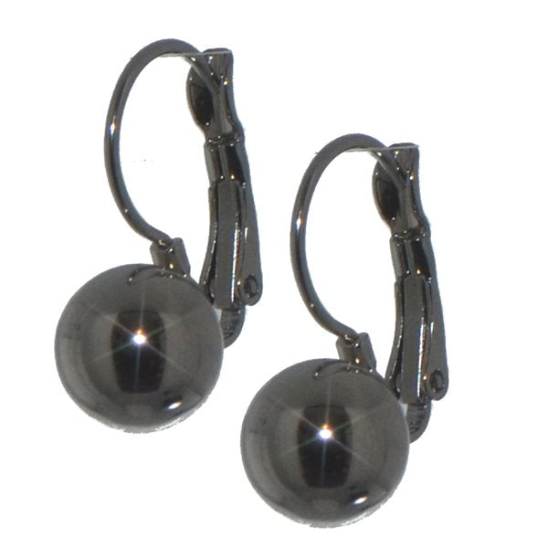 KAMILLE Silver tone Ball Hook Earrings