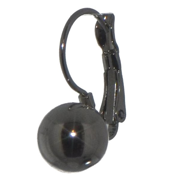 KAMILLE Silver tone Ball Hook Earrings