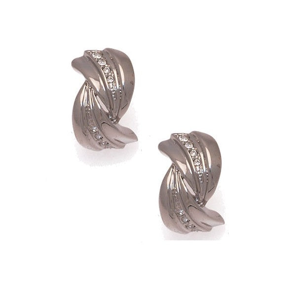 Karlotte Silver tone Clip On Earrings