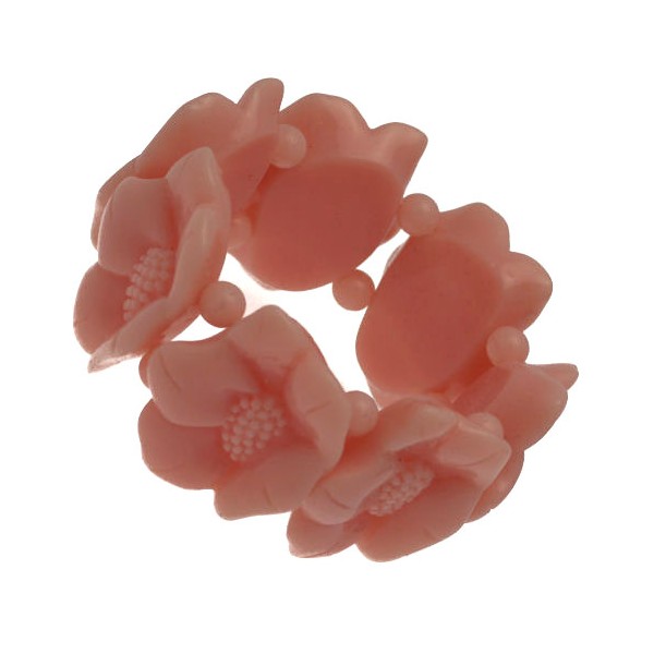 Lanica Pink Flower Elasticated Bracelet