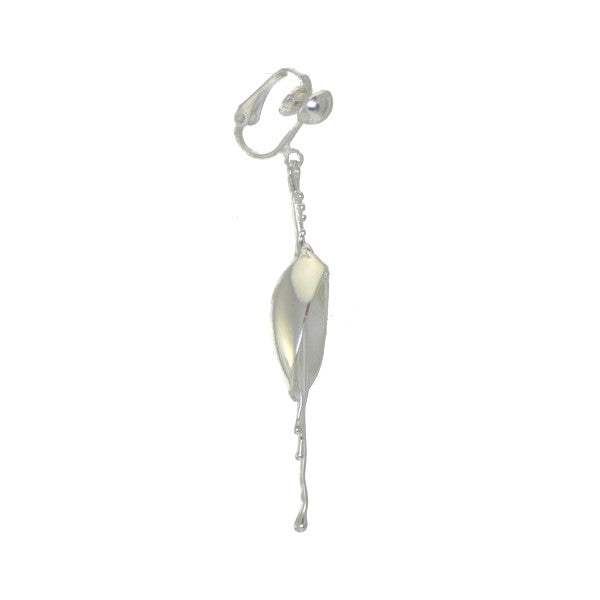 LILIANA Silver Plated Flower Clip On earrings by VIZ