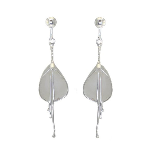 LILIANA Silver Plated Flower Clip On earrings by VIZ
