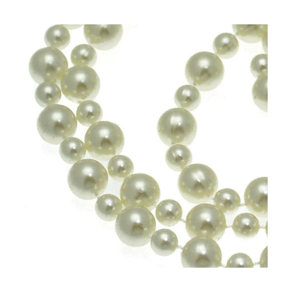 Liliann Long Cream faux Pearl Necklace Set