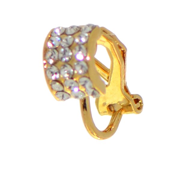 LORELEI gold plated crystal clip on by Rodney