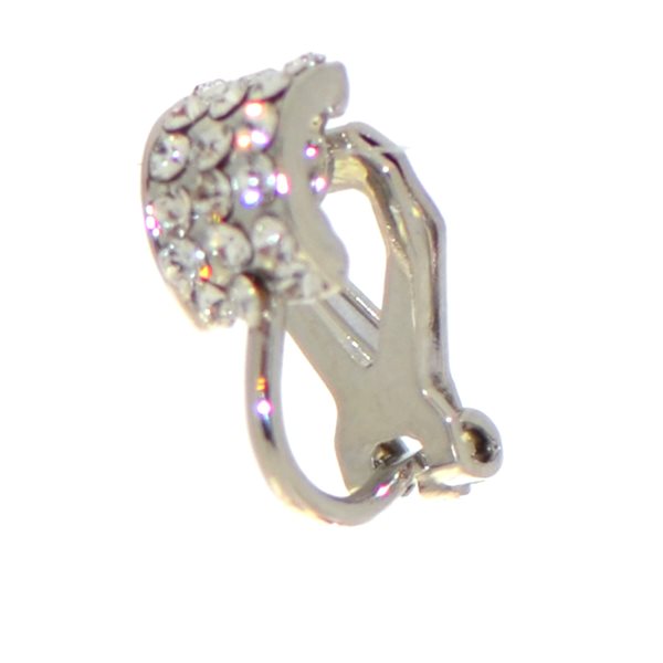 LORELEI silver plated crystal clip on by Rodney