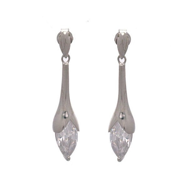 Marilynne Sterling Silver Crystal Post Earrings