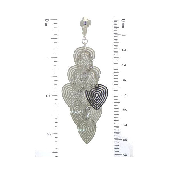 MELISANDE Silver plated Hearts Clip On Earrings