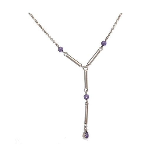 Michie Amethyst CZ Necklace