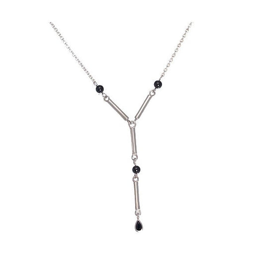 Michie Black CZ Necklace