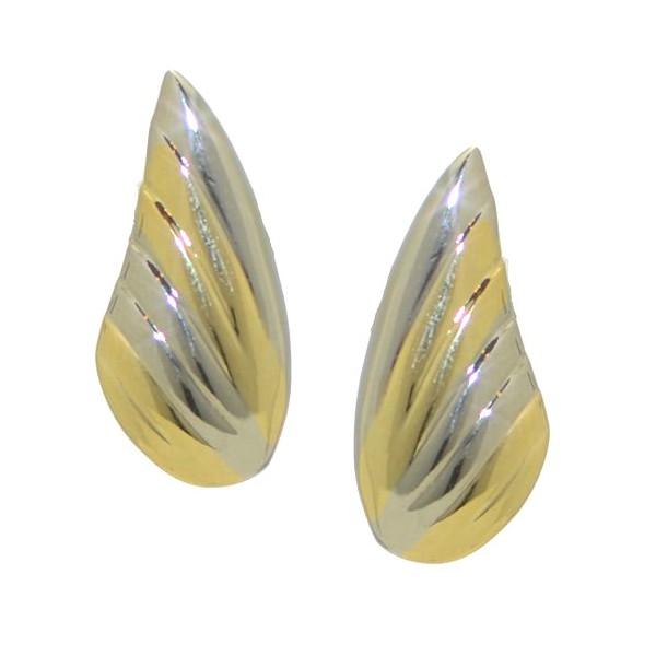 MOYA Gold and Silver Plated Clip On Earrings by Rodney