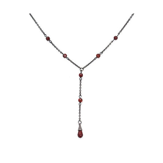 Nariko Garnet CZ Necklace