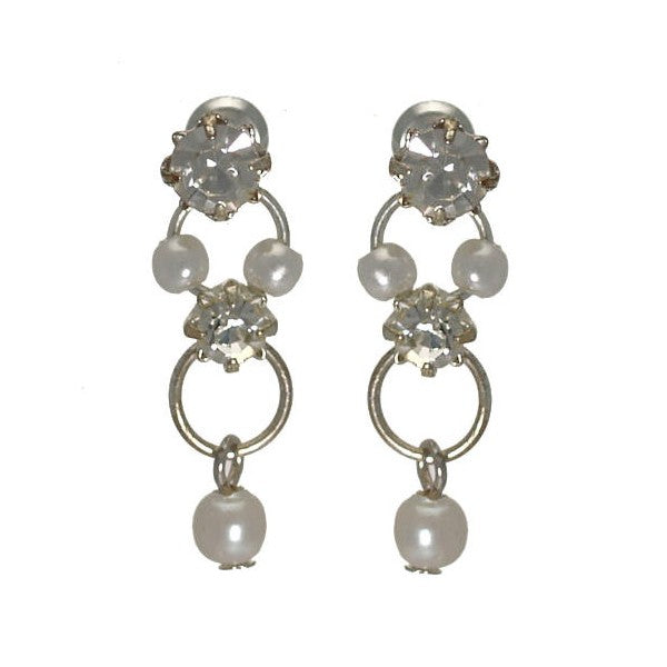 Nastasia Small faux Pearl Post Earrings