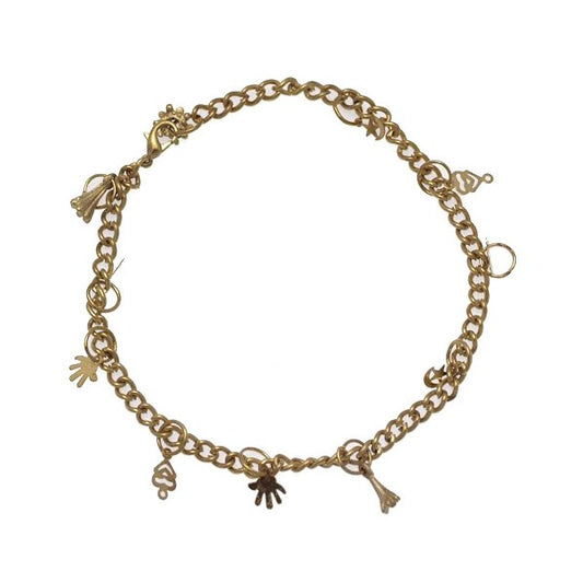 NEELANJANA Gold Plated Ankle Chain