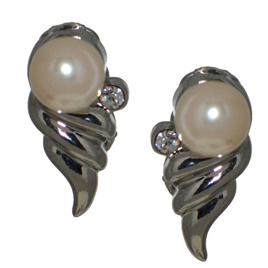 NEITH silver plated clip on earrings by Rodney