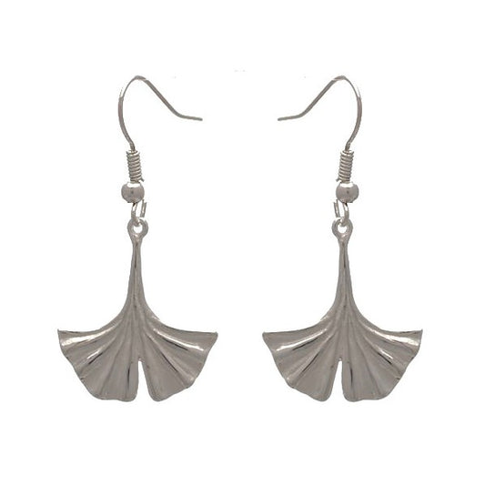 NICCI Silver Plated Fans Hook Earrings by VIZ