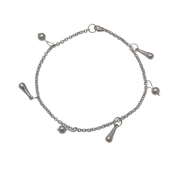 OJASWINI Silver Plated Ankle Chain