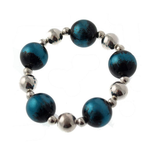 Panthea Silver tone Turquoise Bracelet