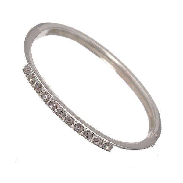 Petronella Silver tone Bangle